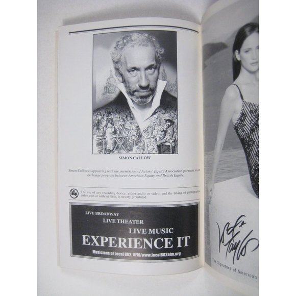 The Mystery of Charles Dickens Playbill Opening Night April 2002 Simon Callow - Picture 6 of 7